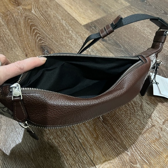 NWT coach warren fanny pack belt bag brown with wallet, 2 total - Picture 6 of 16